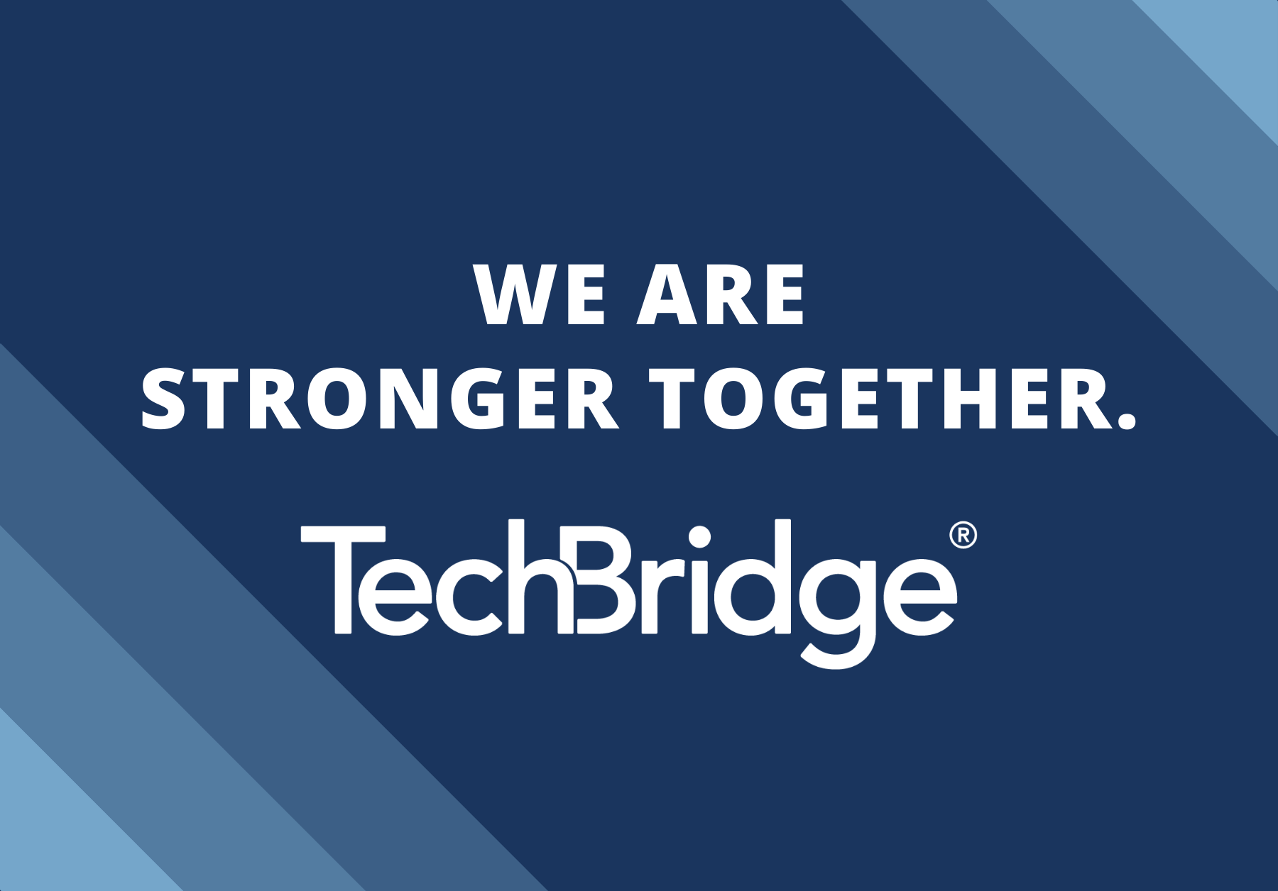 We are stronger together TechBridge